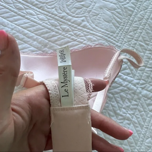 La Mystere Sophia Lace Bra: Pink - Picture 7 of 7